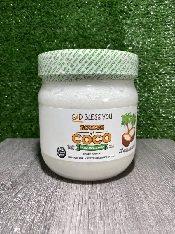 Aceite de Coco Prensado en Frio God Bless You x 1L