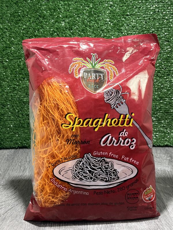 Spaghetti de Arroz con Morrón Party Beck Rice