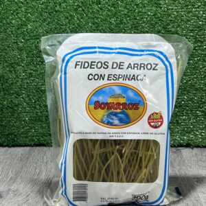 Fideos de Arroz con Espinaca Soyarroz