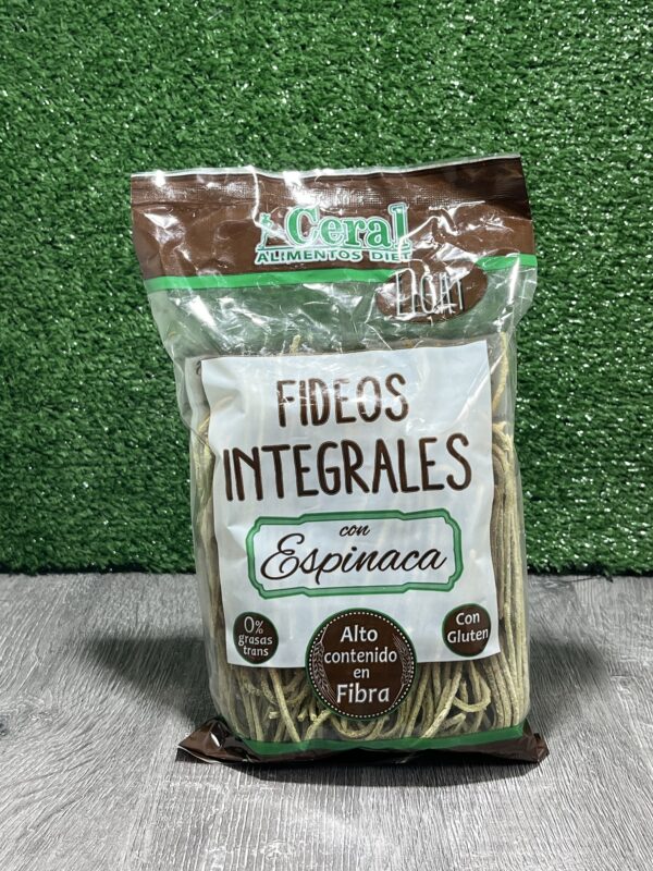 Fideos Integrales con Espinaca Ceral Alimentos Diet