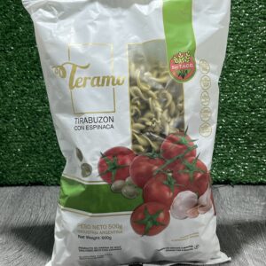 Fideos Tirabuzon con Espinaca Teramo
