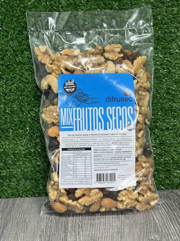 Mix Frutos Secos sin Maní Difrusec