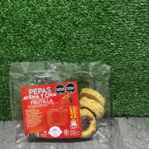 Pepas de Avena y Chía con Frutilla Un Rincón Vegano