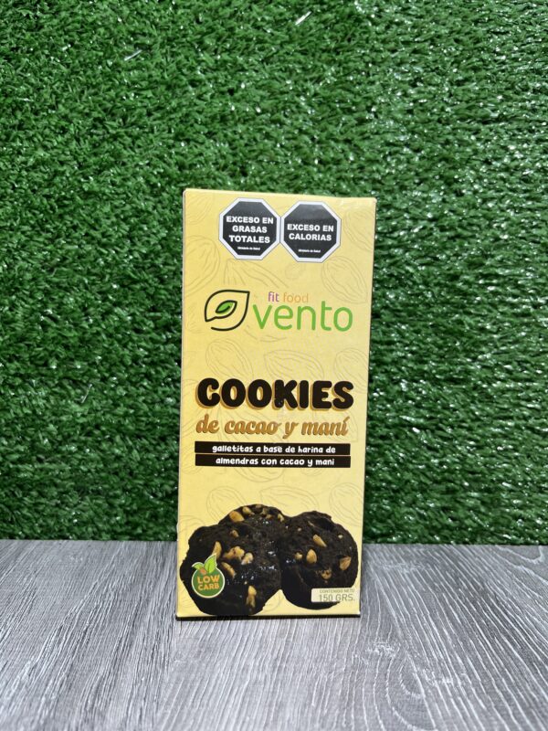 Cookies de Cacao y Maní Vento