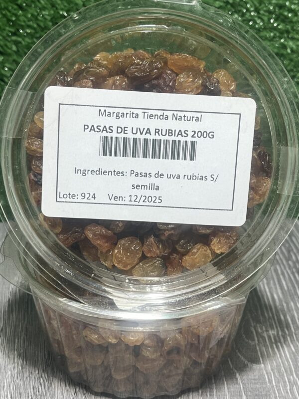 Pasas de Uvas Rubias Margarita