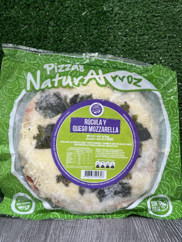 Pizza Rúcula y Mozzarella NaturAtrroz