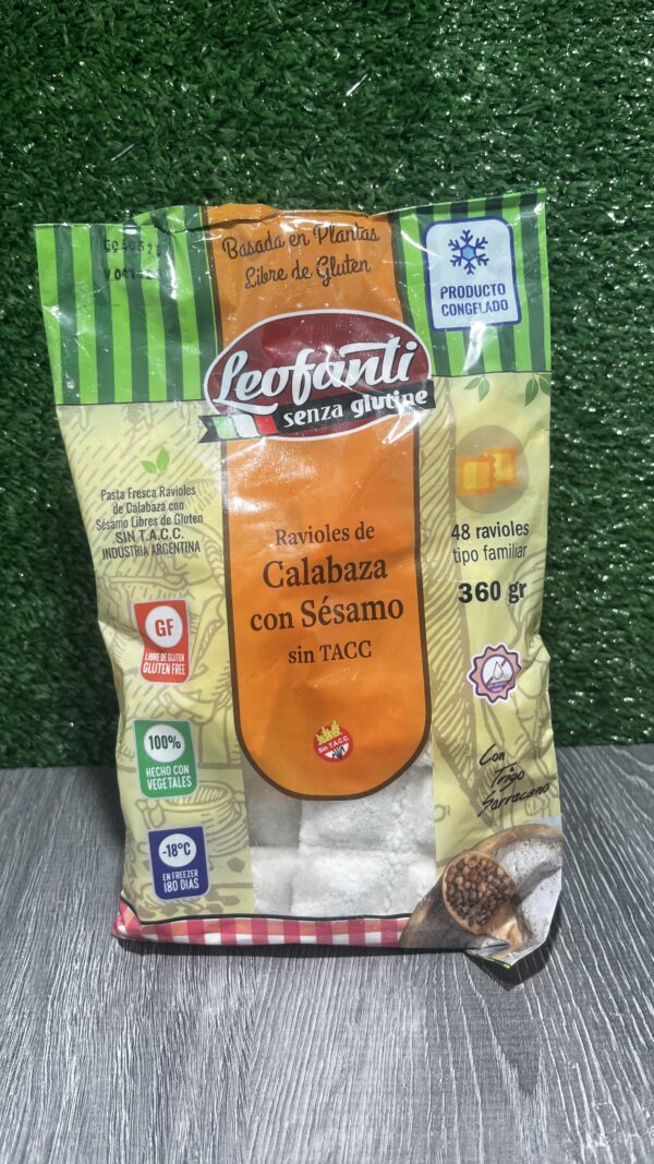 Ravioles de Calabaza con Sésamo Leofanti