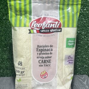 Ravioles de Espinaca y Proteína de Arveja Leofanti