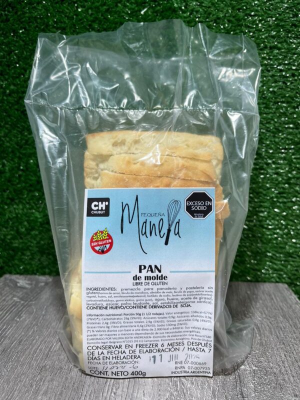 Pan de Molde Pequeña Manela
