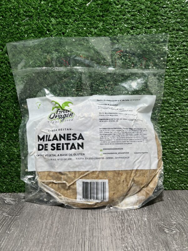 Milanesas x4 de Seitan Green Dragon