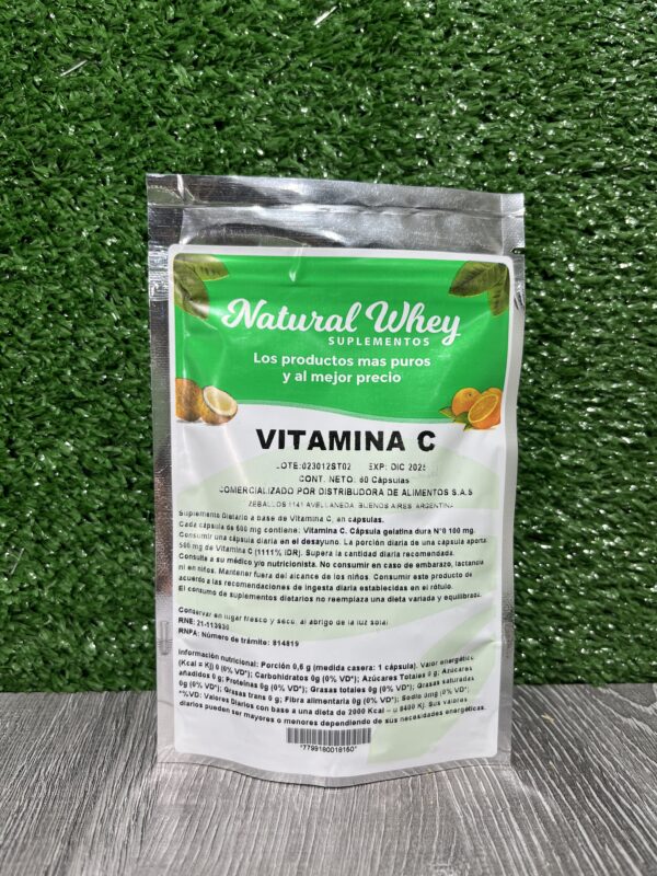 Acido Ascorbico Vitamina C en Capsulas Natural Whey