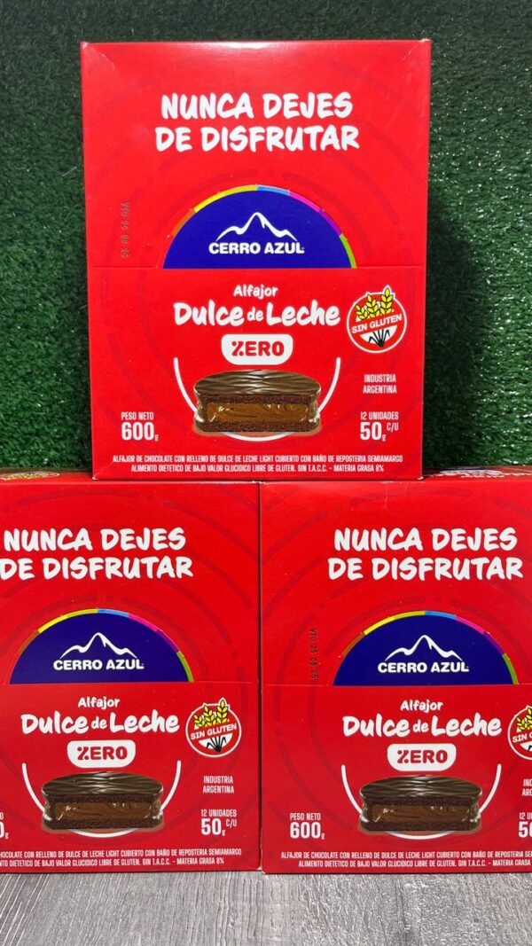 Alfajor DDL Zero Cerro Azul  CAJA