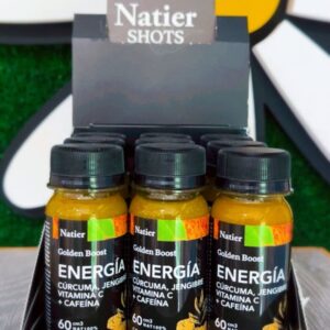 Golden Boost Energía Cúrcuma, Jengibre, Vit C + Cafeína Natier