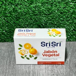 Jabón Vegetal Naranja y Tulsi Sri Sri