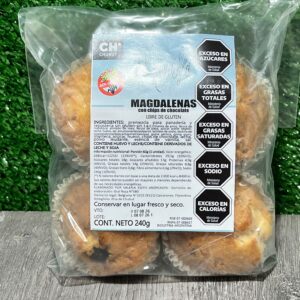 Magdalenas con Chips de Chocolate Pequeña Manela
