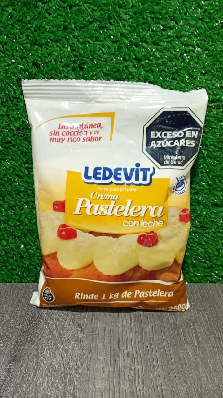 Polvo para preparar Crema Pastelera con leche Ledevit