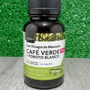Café Verde PLUS + Poroto Blanco en Cápsulas Natier