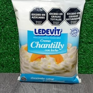 Polvo para preparar Crema Chantilly con leche Ledevit