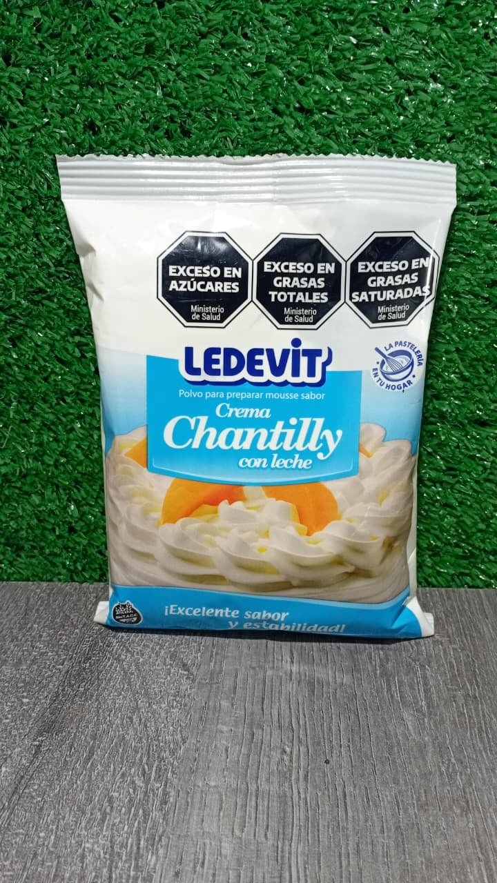 Polvo para preparar Crema Chantilly con leche Ledevit