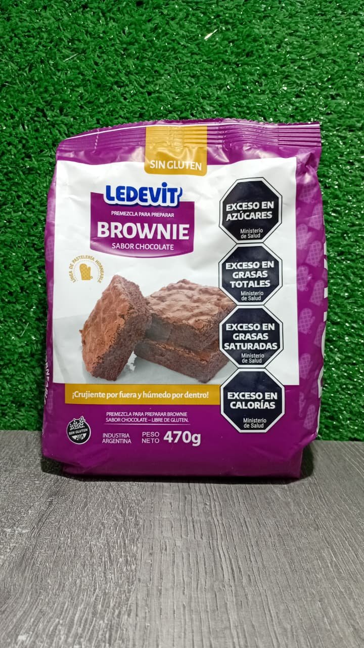Premezcla para preparar Brownie de chocolate Ledevit