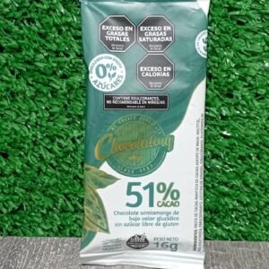 Chocolate Semiamargo 51% Cacao Chocolatory