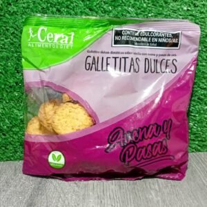 Galletitas Dulces de Avena y Pasas Ceral Alimentos Diet