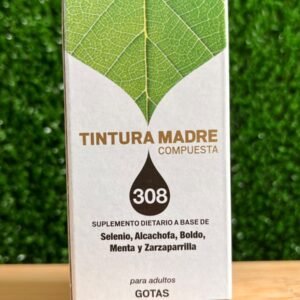 Tintura Madre Compuesta 308 (Selenio, Alcachofa, Boldo, Menta y Zarzaparrilla) Drogueria Argentina