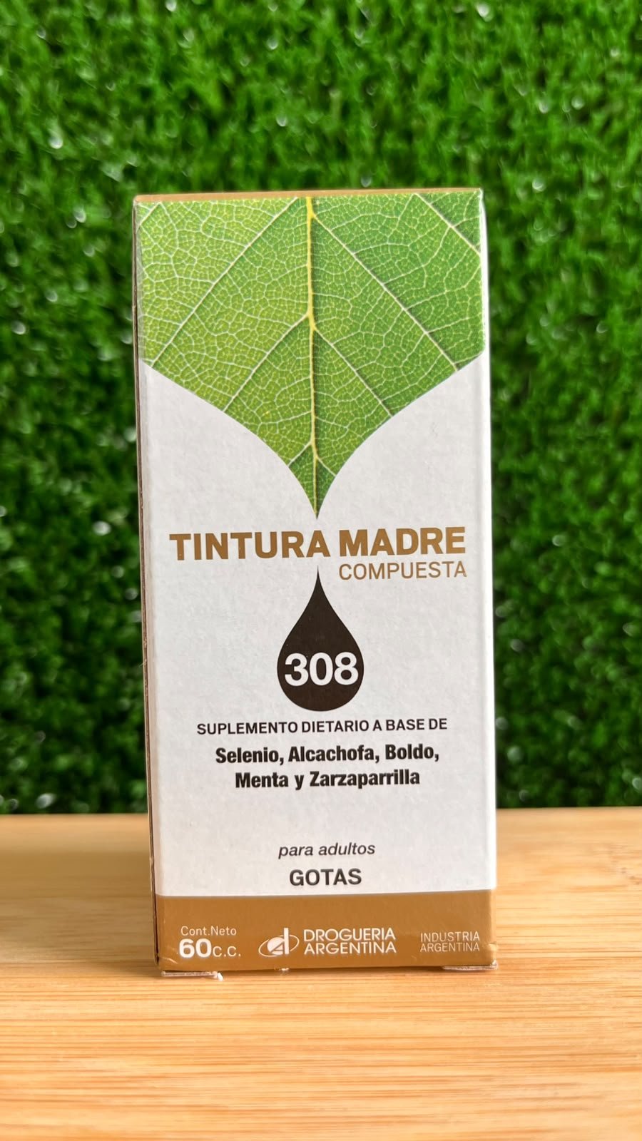 Tintura Madre Compuesta 308 (Selenio, Alcachofa, Boldo, Menta y Zarzaparrilla) Drogueria Argentina