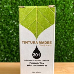 Tintura Madre Compuesta 301 (Pasionaria, Tilo y Melisa con vitamina B6) Drogueria Argentina